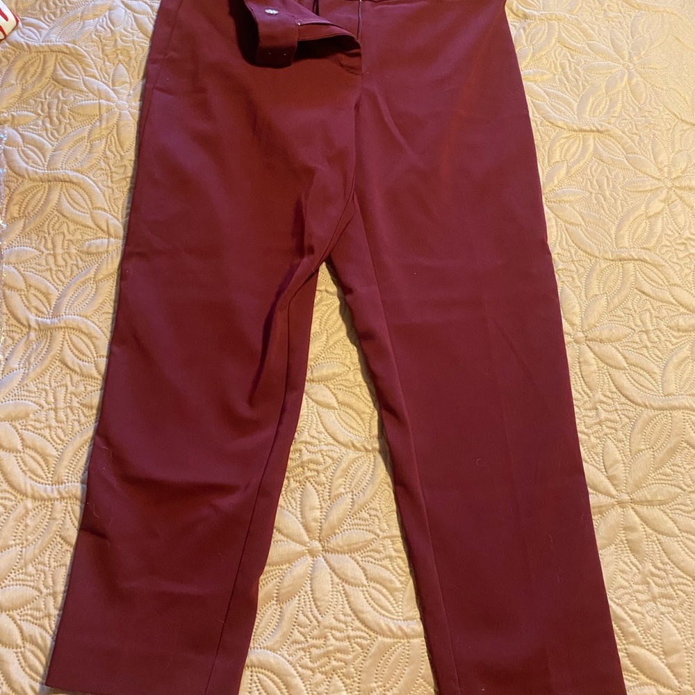 Liz Claiborne Women's Deep Red Trousers